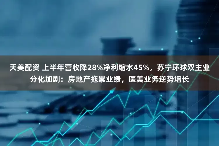 天美配资 上半年营收降28%净利缩水45%，苏宁环球双主业分化加剧：房地产拖累业绩，医美业务逆势增长